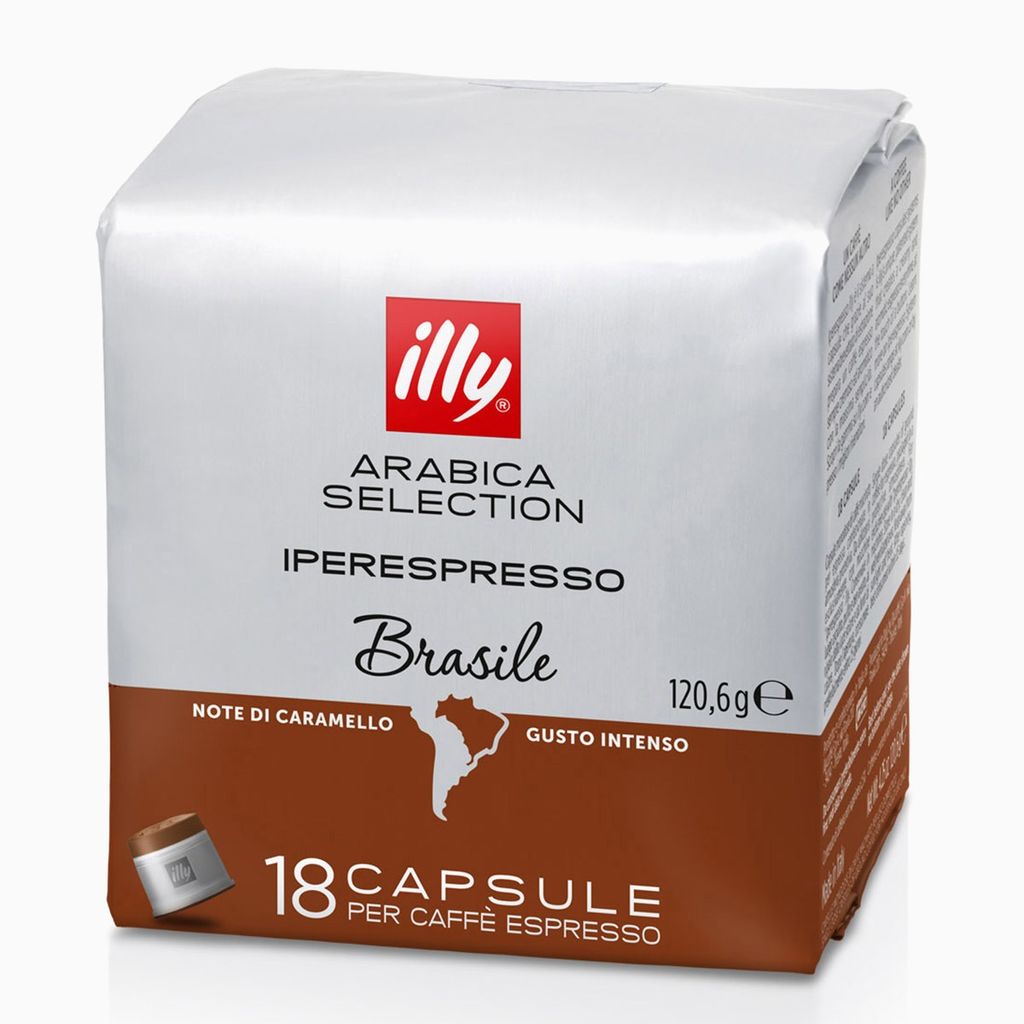 A product shot of Illy coffee capsules.