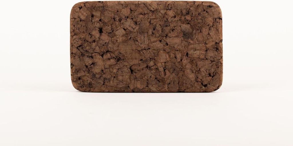 INNA-Glas Untersetzer Presskork MANARA, rechteckig, dunkel, 20x10x1,8cm - Korkuntersetzer