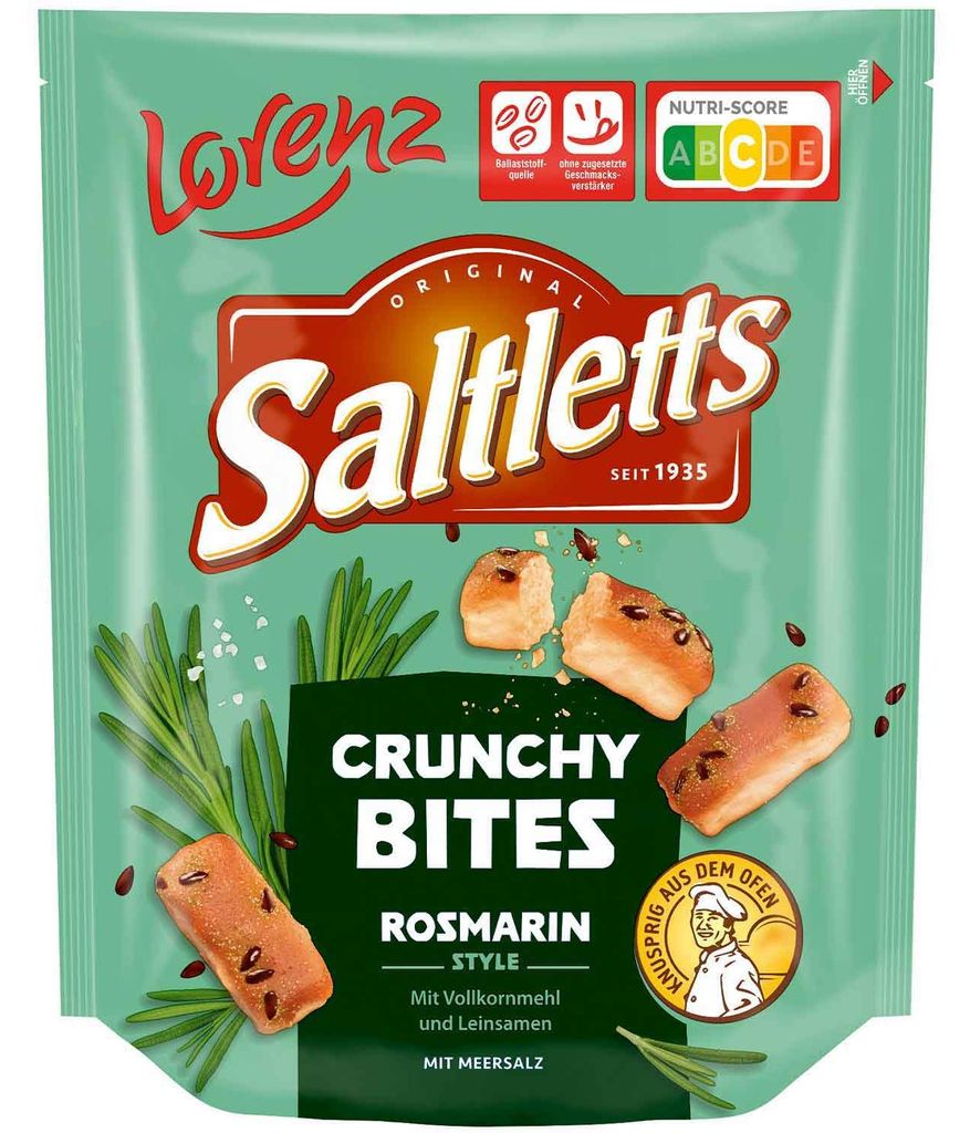 Saltletts 311446 Saltletts Crunchy Bites Rosmarin  100,0 g, Immagine del prodotto 
