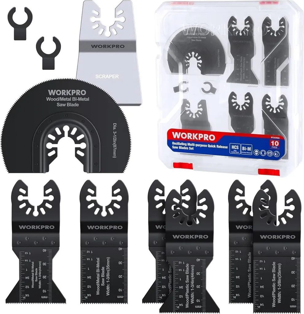 Lames Scie Oscillante WORKPRO : Finissez vos Découpes Difficiles - 10 pcs