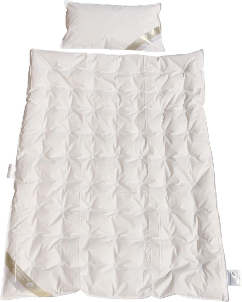 Betten Hofmann Franken Sommer Set Kinder Baby 100x135 + 40x60 100% Daunen