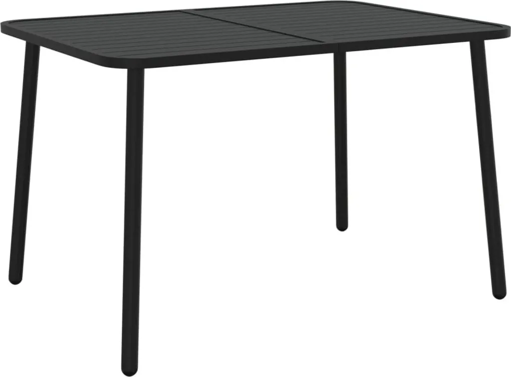 Tavolo da Giardino Antracite 110x80 Acciaio | Crea il tuo Angolo