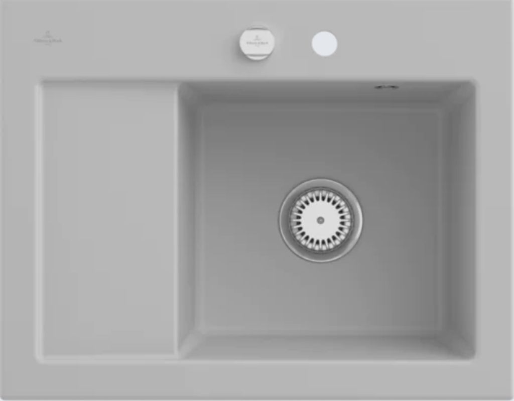 V&B Spüle Subway 45 Compact re, m Abl.garn, Exzenter, steam C-plus