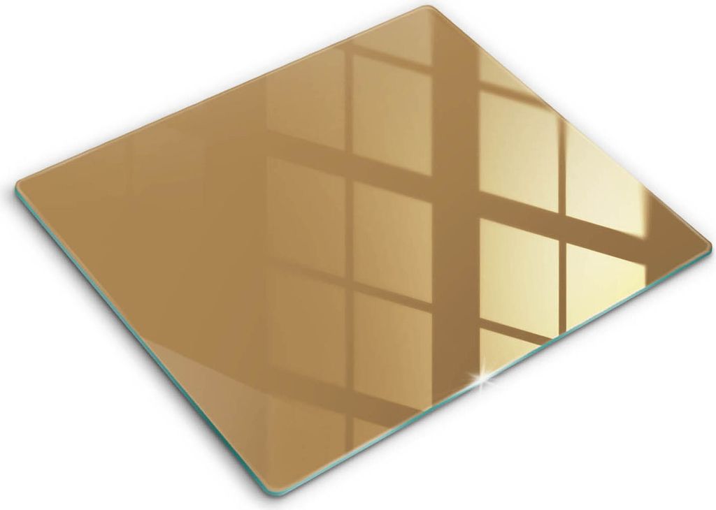 Abdeckung Glas - Küchenabdeckung - 60x52 cm - Abdeckplatte -Beige Farbe