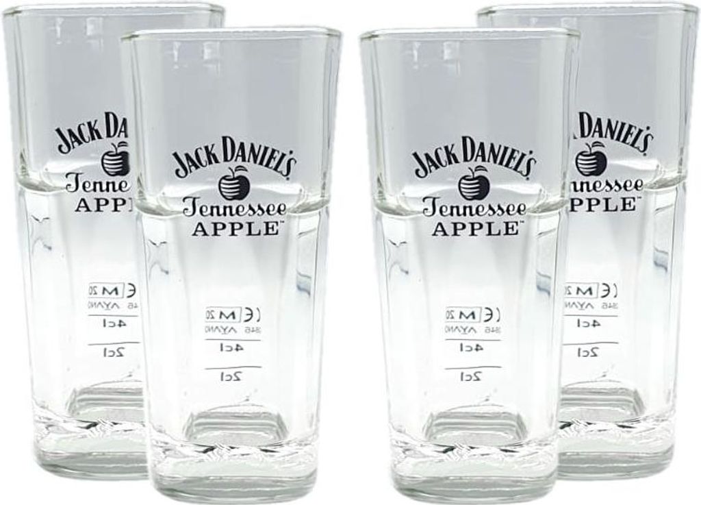 Jack Daniels Tennessee Apple 4x Longdrink Glas 4er Set Produktbild 