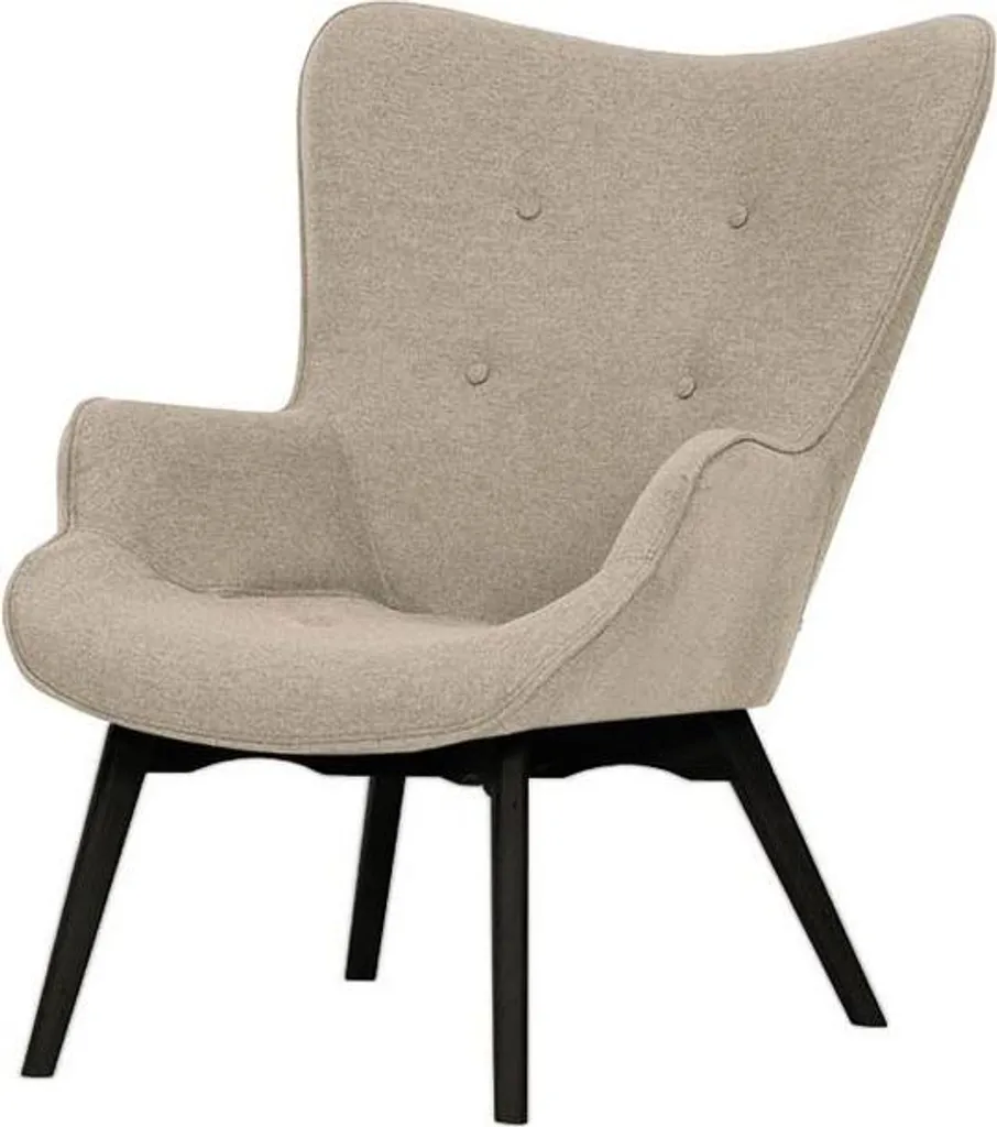 Fauteuil à oreilles Ducan Malmo-Malmo 8-Noir - Fauteuil Relax Scandinave