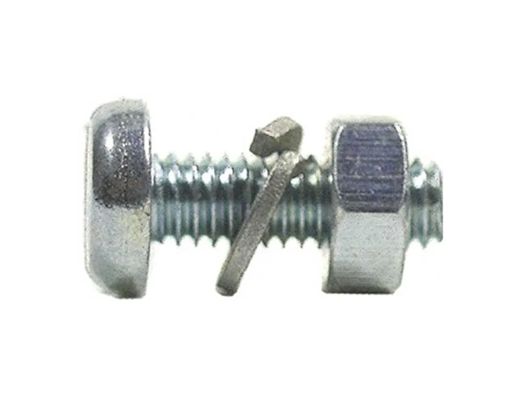 FIX-NIPPEL Vis de Plaque d'Immatriculation M4 x 16 mm avec Écrous