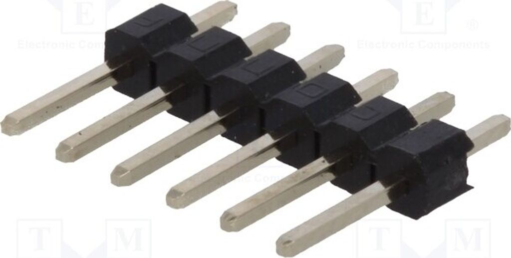 20x Stiftleiste PIN: 6 THT Stift männlich 2,54mm gerade 1x6 L.3mm DS1021-1*6SF1-1