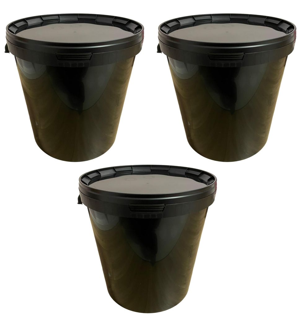 SILPLAST Eimer mit Deckel 30L x 3 Kunststoffeimer 30 Liter Produktbild 