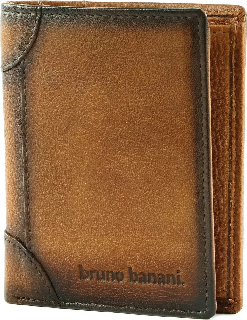 Wallet Bruno Banani Cognac Marrone - Portafoglio Uomo Pelle Vintage