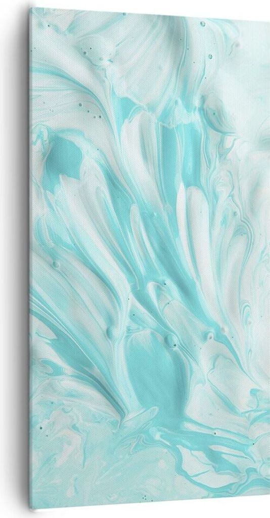 Bild auf Leinwand - Leinwandbild - Blume Abstraktion - 65x120cm - Wand Bild - Wanddeko - Wandbilder - Leinwanddruck - Bilder - Kunstdruck - Wanddek...