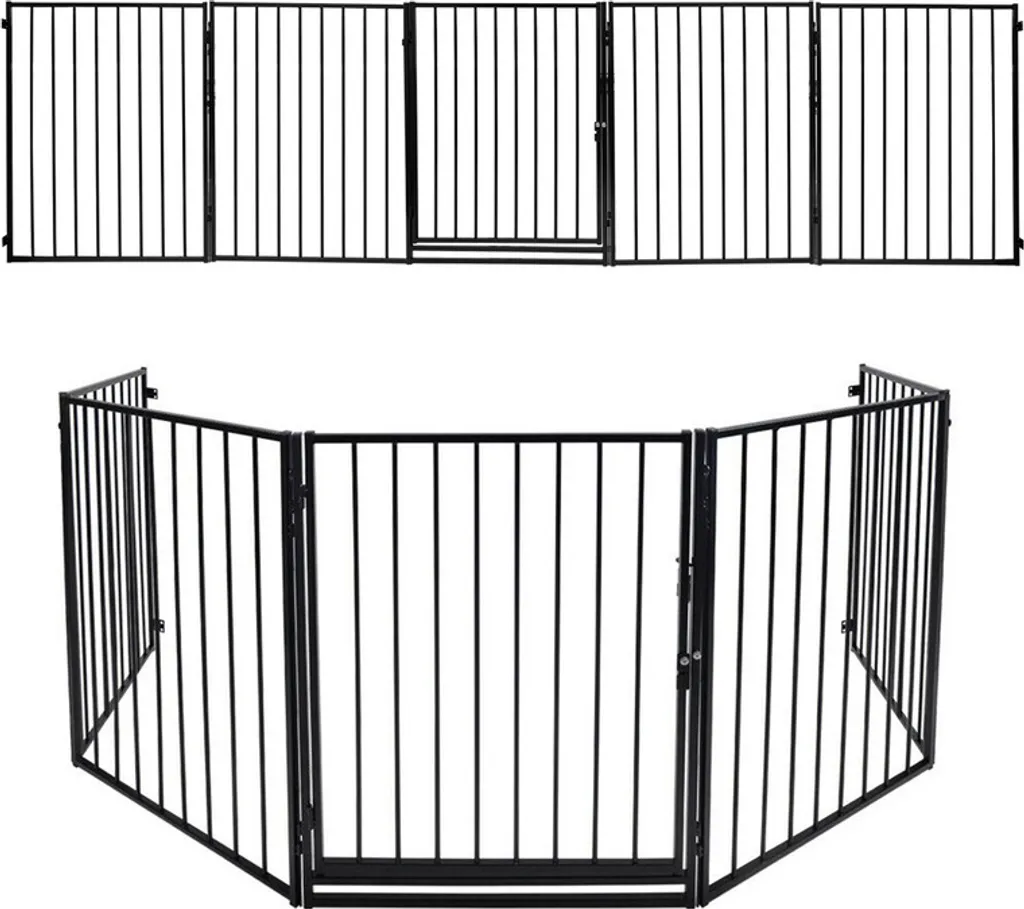 Évitez les Brûlures avec la Grille de Protection Poêle Noir 304x75cm