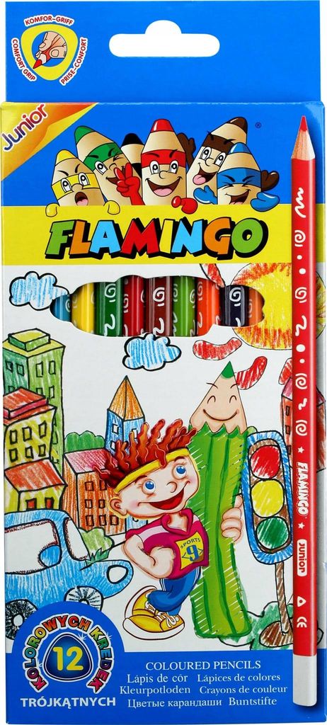 Dreieckige Bleistifte 12 Farben