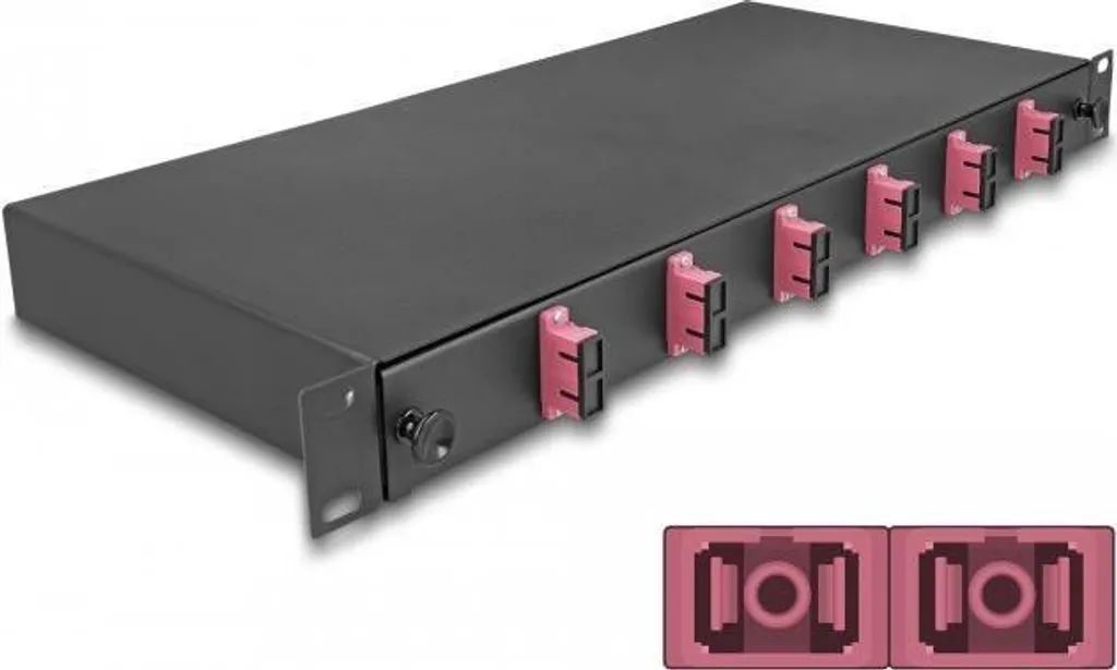 Solution de Brassage Fibre OM4 6 ports SC DX pour Réseaux Entreprise 1U