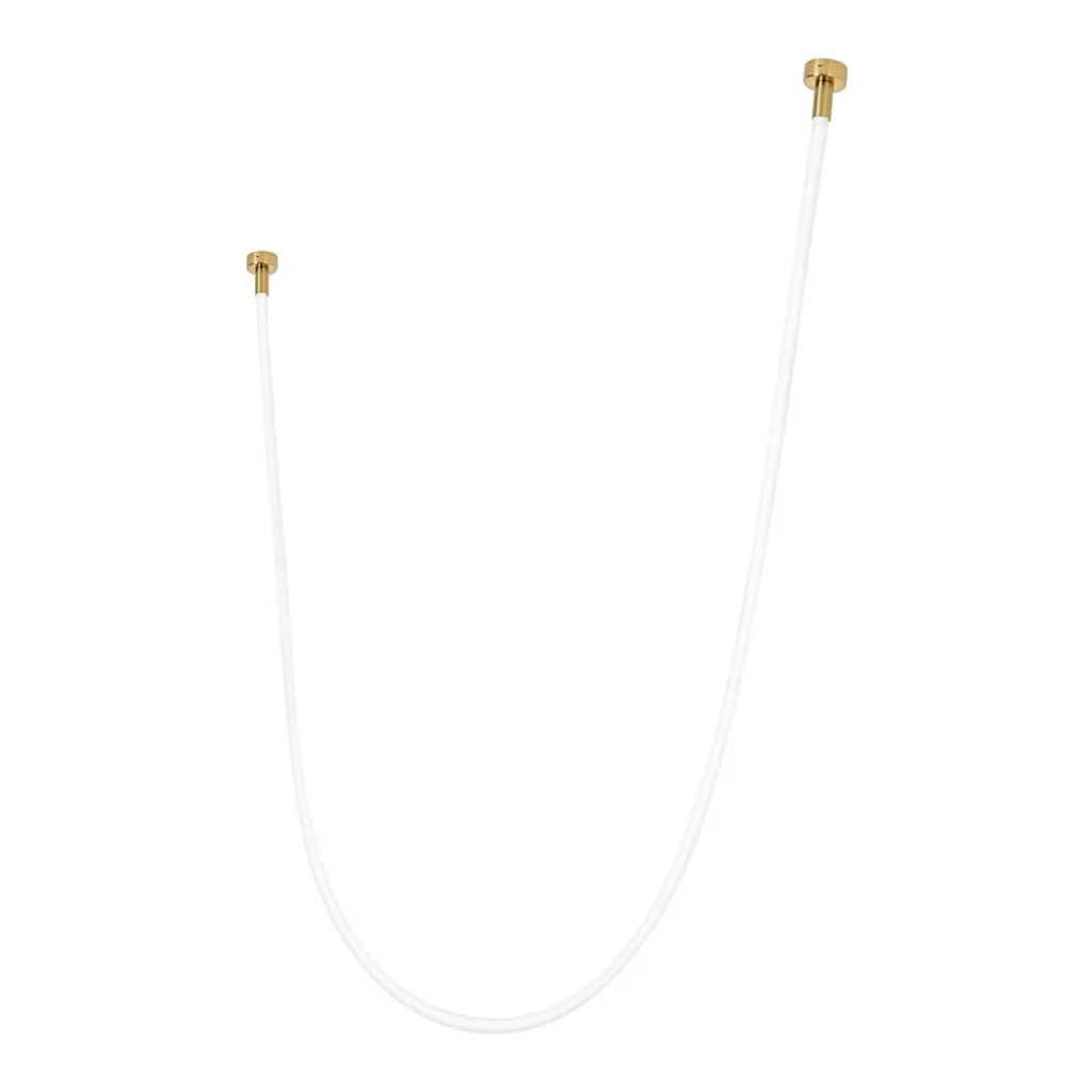 Suspension LED design moderne blanc doré 73W pour salon et séjour