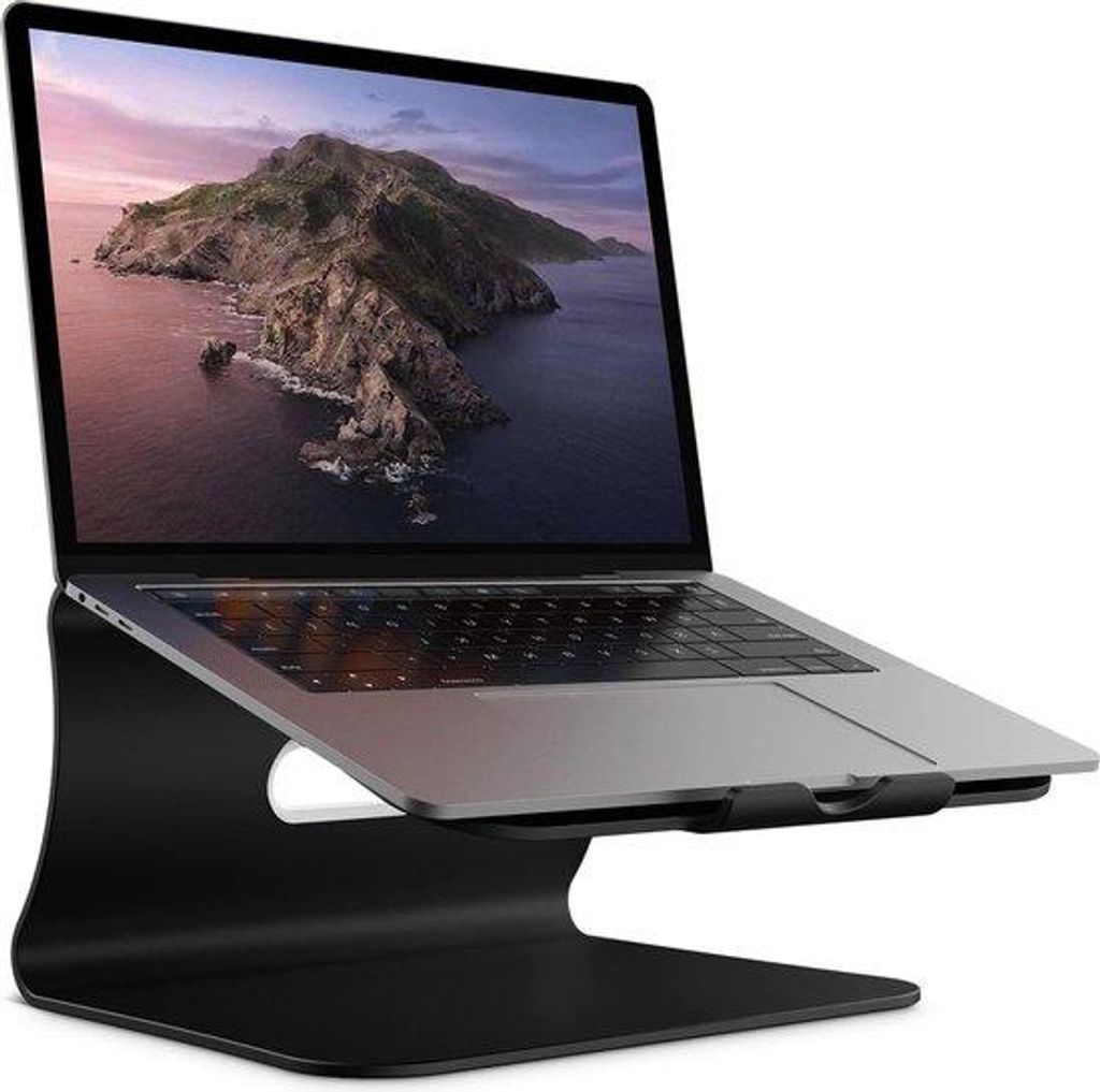 Laptop-Stand-Aluminium-Kühlhalter für MacBook-Air-Pro-11-16-Zoll-Laptops - Schwarz