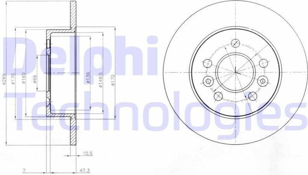 2x DELPHI Bremsscheibe BG3552 für RENAULT ESPACE III (JE0_) Produktbild 
