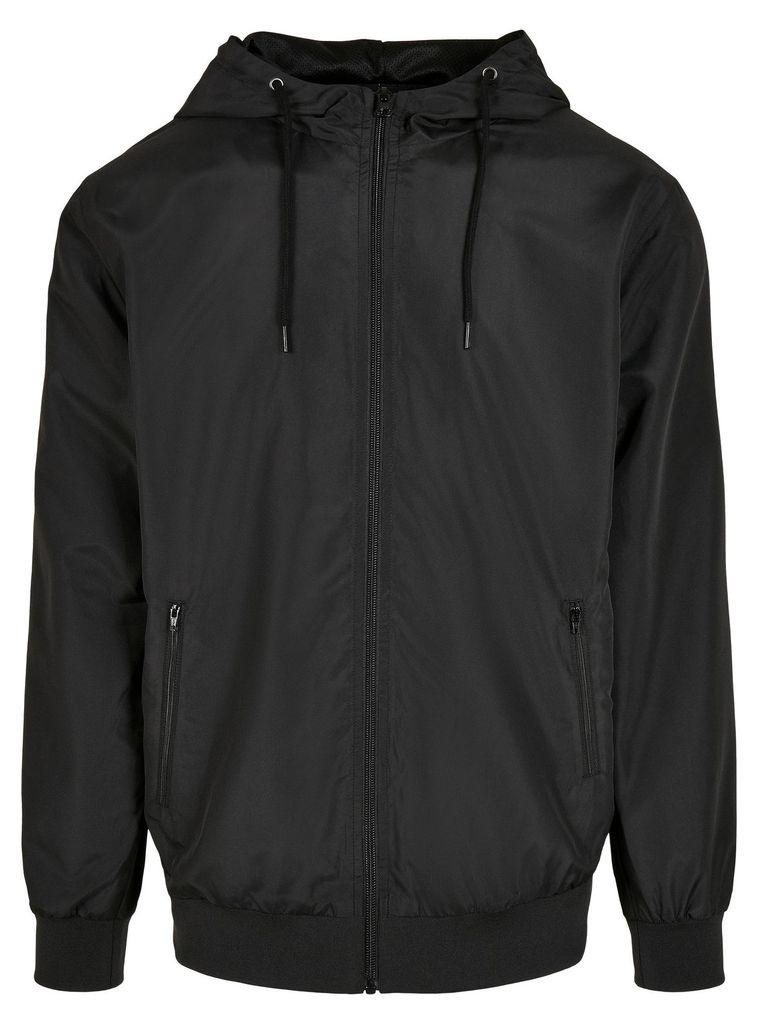 Build Your Brand - Windrunner Jacke für Herren LT2487 (5XL) (Schwarz)