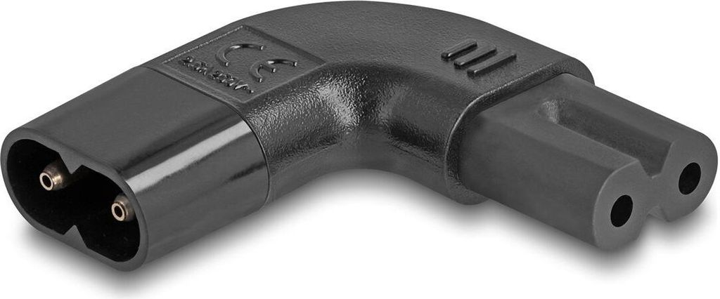 DELOCK Netzadapter IEC 60320 - C8 auf C7, Stecker / Buchse