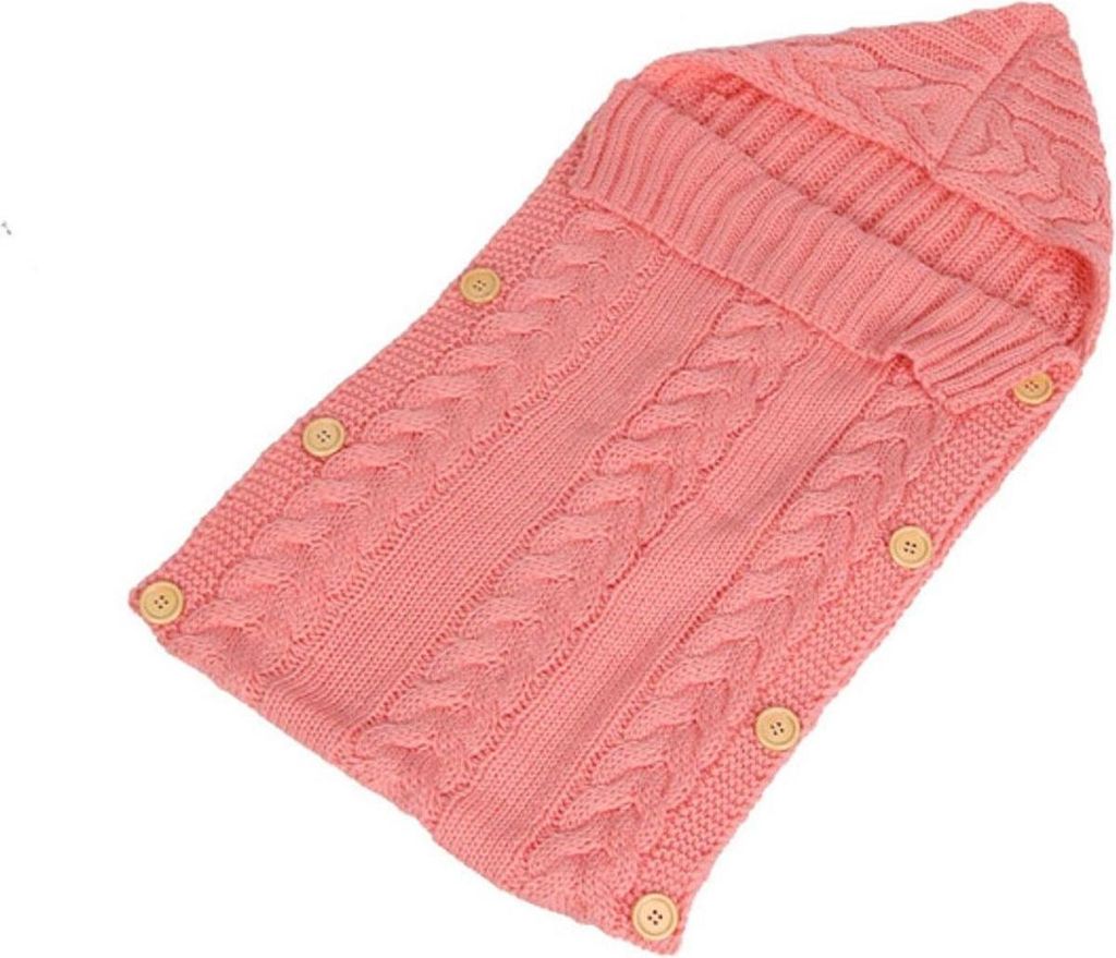 Jumada's - Schlafsack Baby - Kinderwagen - Decke - Knöpfe - Baby - Babyzimmer - Mutterschaftsgeschenk - Baby-Layoutliste - rosa