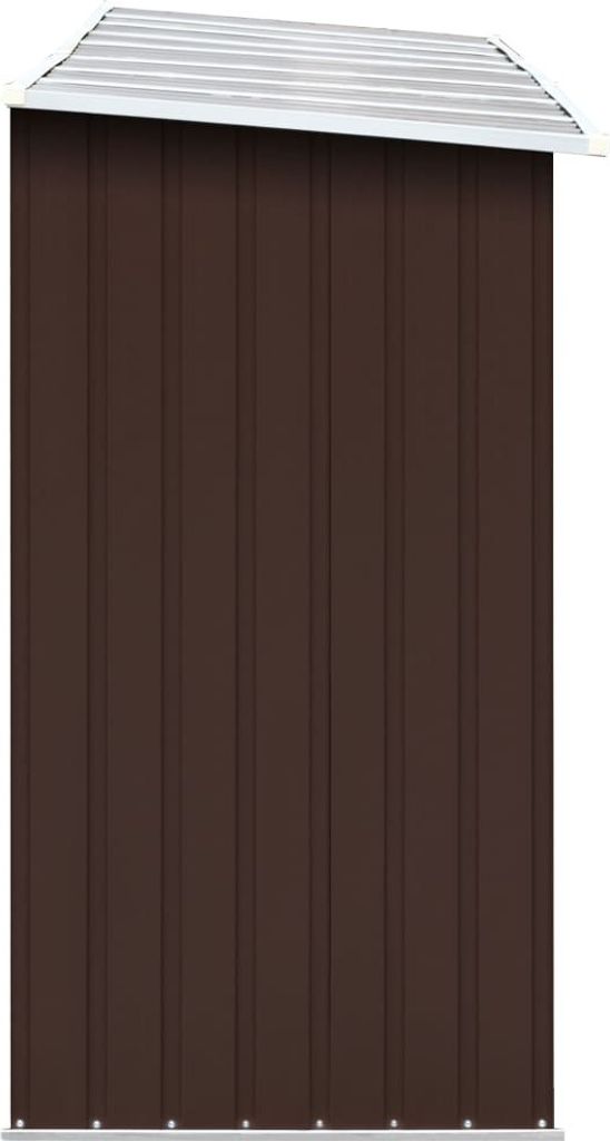 vidaXL Brennholzlager Verzinkter Stahl 330x84x152 cm Braun Produktbild 3