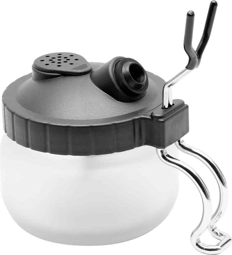 Airbrush-Reinigungsset: Farbtopf, Glasbehälter, Ständer, Filter, Bürsten, Werkzeug