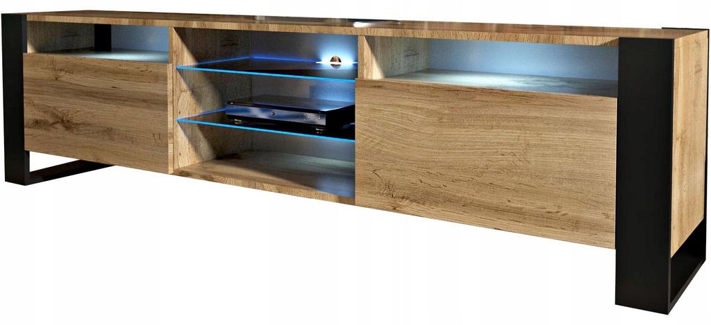 Komoda półka Szafka RTV w stylu loftowym 200 led Zdjęcie produktu 