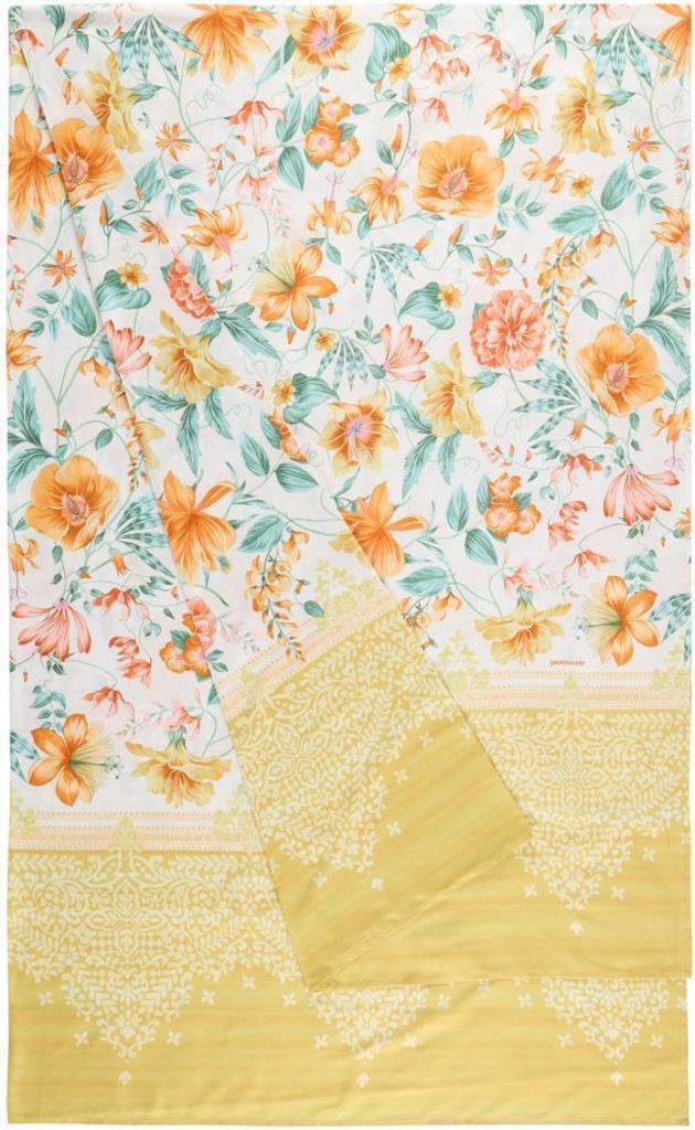 Bassetti Baumwoll-Foulard CASABLANCA Farbe Y1 GELB Größe 270x270
