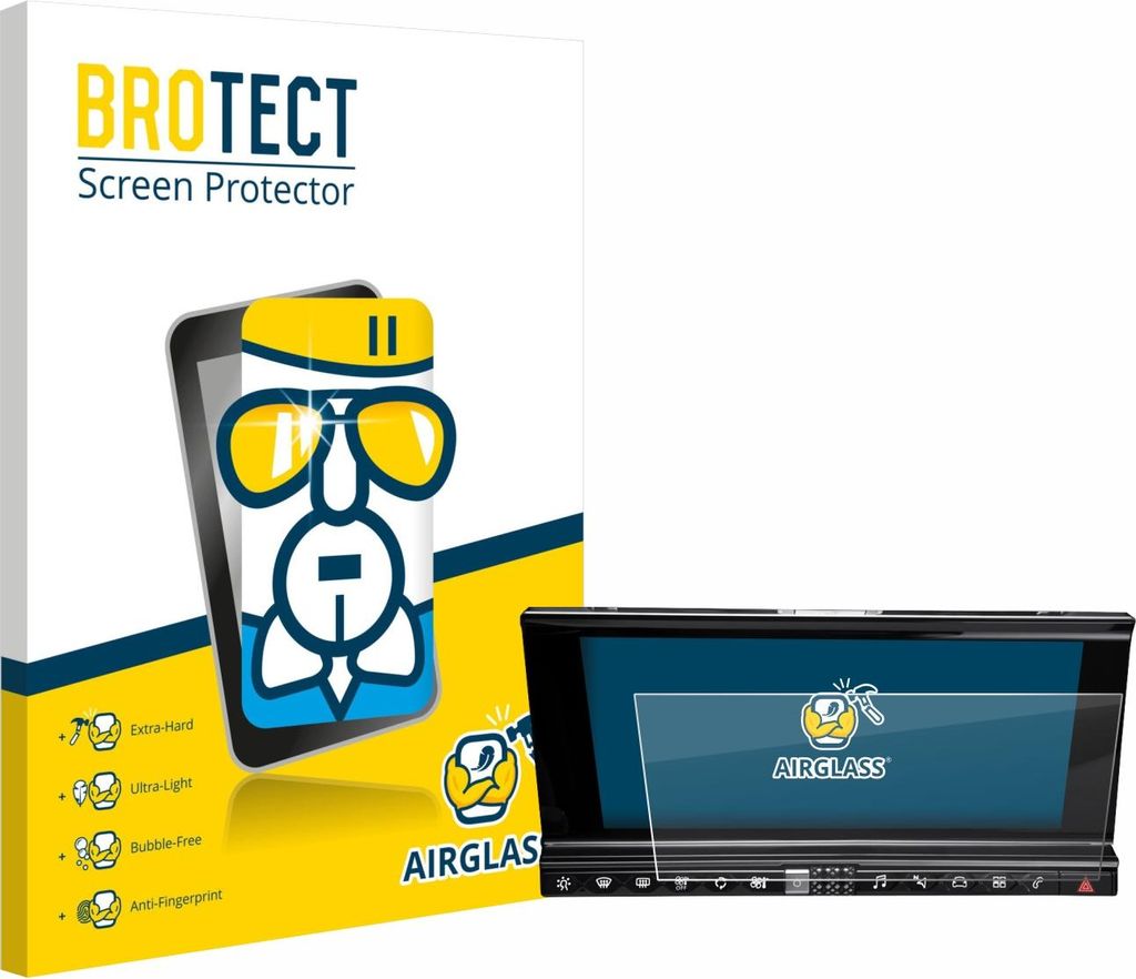 BROTECT Schutzglas für DS 7 Crossback Infotainmentsystem Schutzfolie Panzer Folie Glas Display Schutz klar