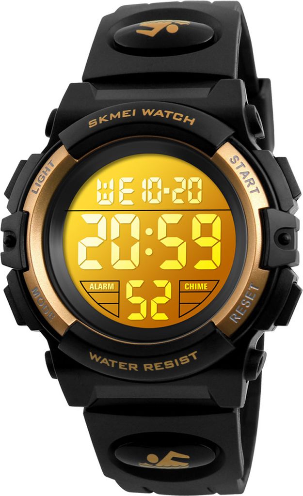 Alienwork Seven-color LED Digital Kinderuhr Jungen Mädchen Produktbild 