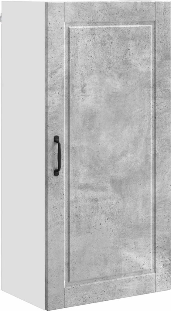 vidaXL Wandschrank PORTO Beton Grau 50 x 31 x 100 cm Holzwerkstoff