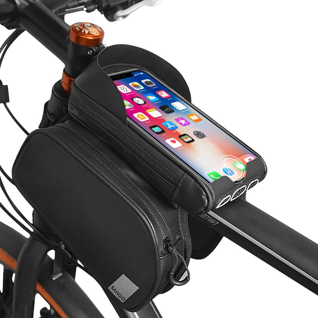SAHOO Fahrradtasche Rahmen Tasche Smartphone Tasche 1,5L Wasserdicht