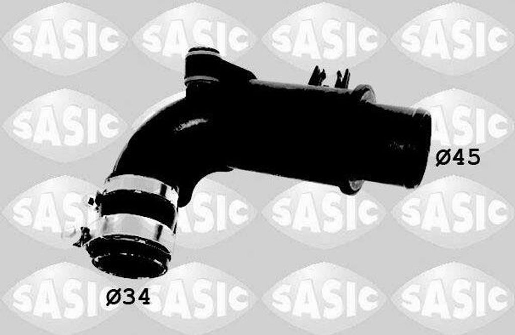 SASIC 3334003 Turbo Ladeluftschlauch für RENAULT CLIO II (BB0/1/2, CB0/1/2) KANGOO (KC0/1) KANGOO Express (FC0/1) CLIO II Kasten (SB0/1/2) Thalia I