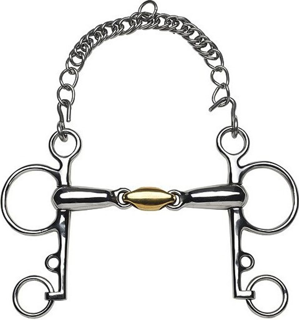 FEELING Anatomic Pelham mit kurzen Bäumen, Größe:Mundstück 145 mm Mundstückstärke 21 mm