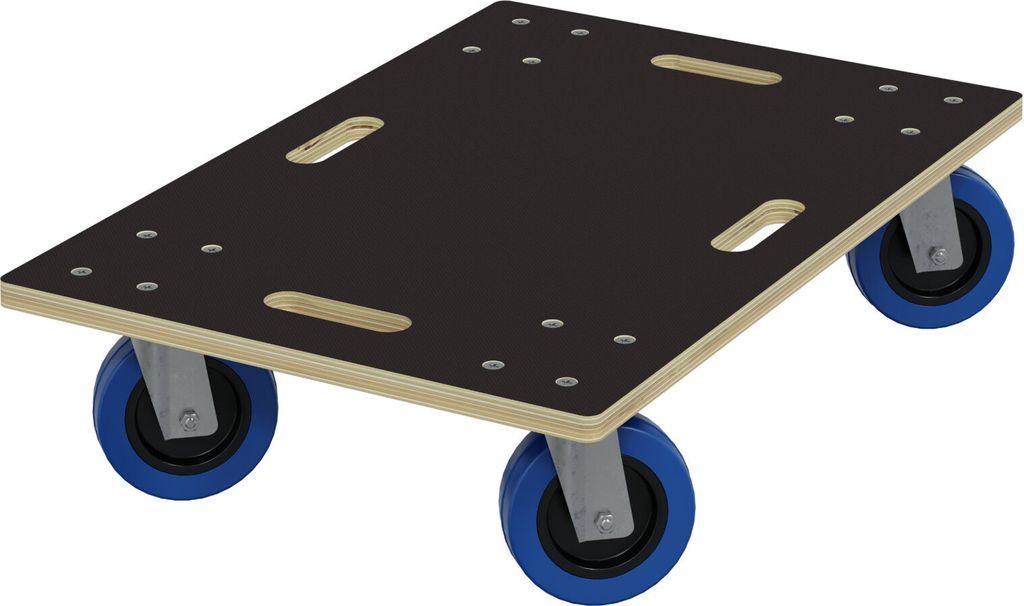 Schwerlast Möbelroller Gummi Rollen Rollbrett Transporthilfe Transportroller Bremsen 40x60cm