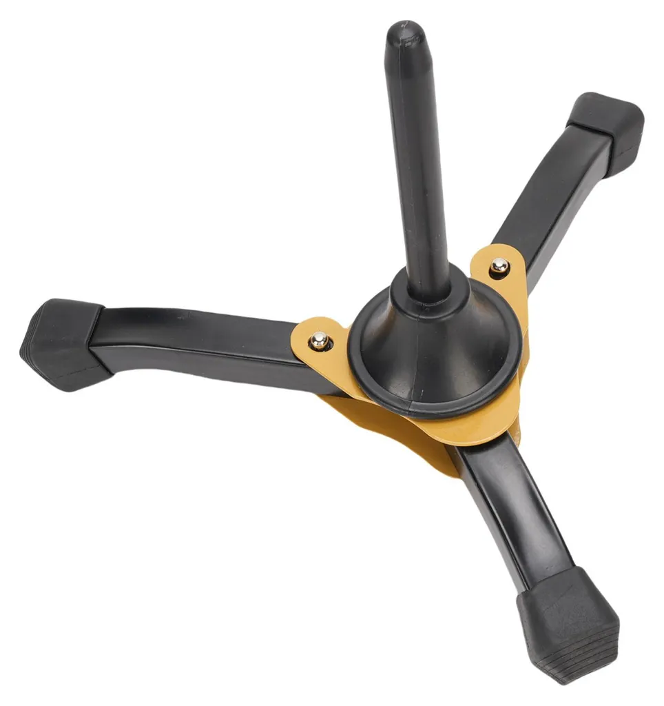 Support Saxophone Droit en Fer Noir Pliable pour Clarinette - Modèle S1