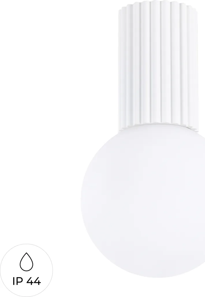 Halo Sollux Lighting: Plafoniera Cilindrica in Alluminio IP44