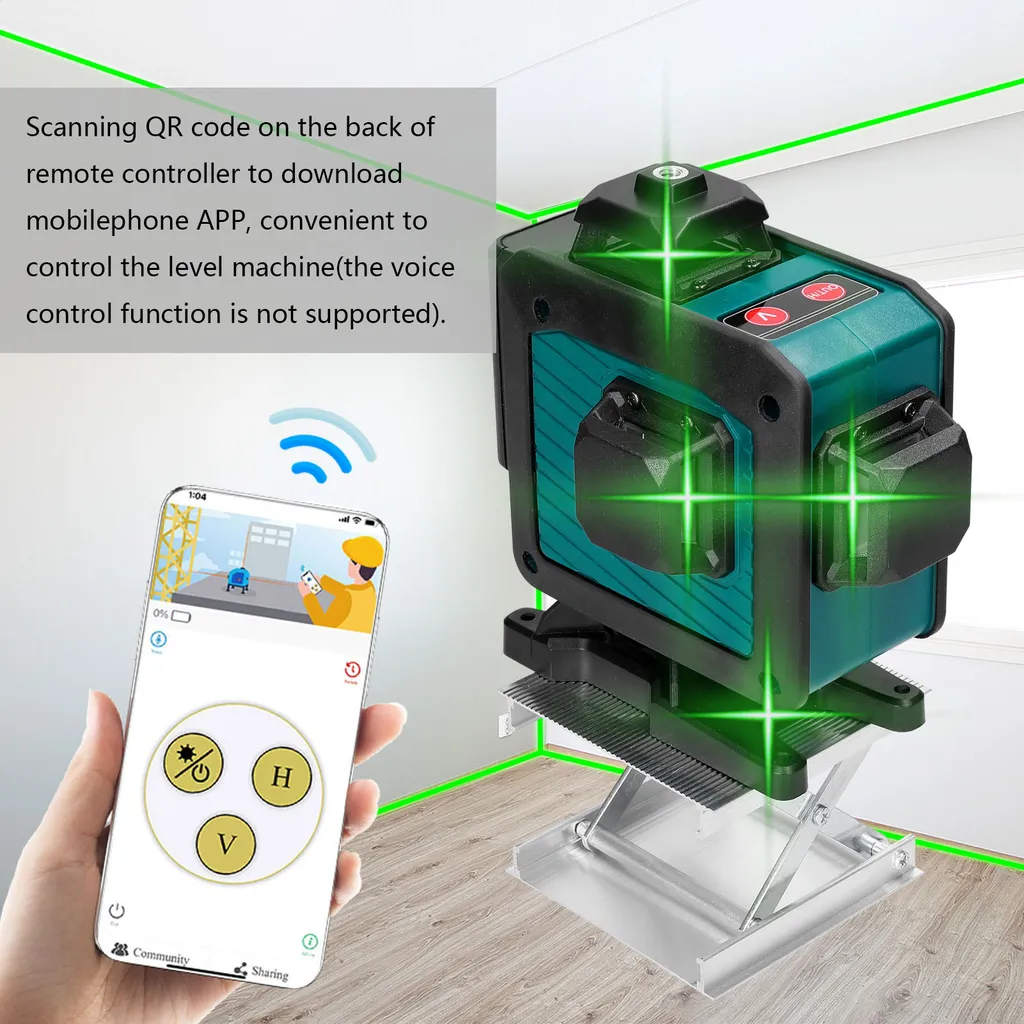 Niveau laser pour carrelage et sol 16 lignes avec support de nivellement