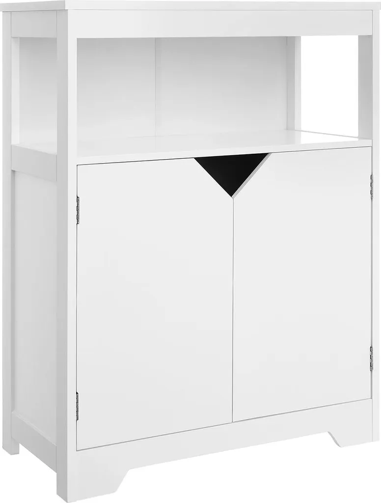 Armoire de salle de bain aspect marbre hydrofuge et finition brillante