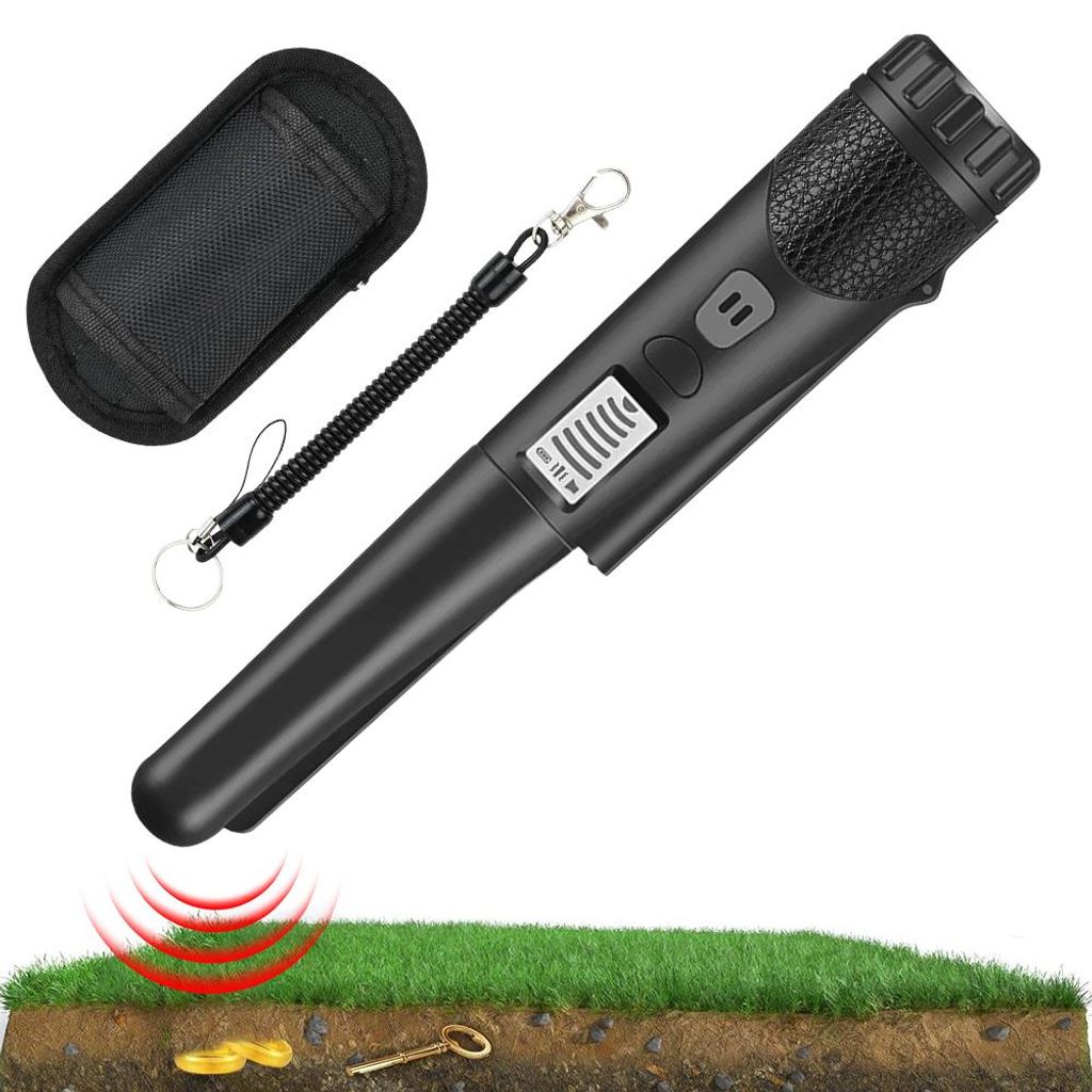 Handheld Pinpointer Metalldetektor Metalldetektoren, Leichter Metalldetektoren, Wasserdicht, 360° Suchen, Pin Pointer Metallsucher, LCD-Display
