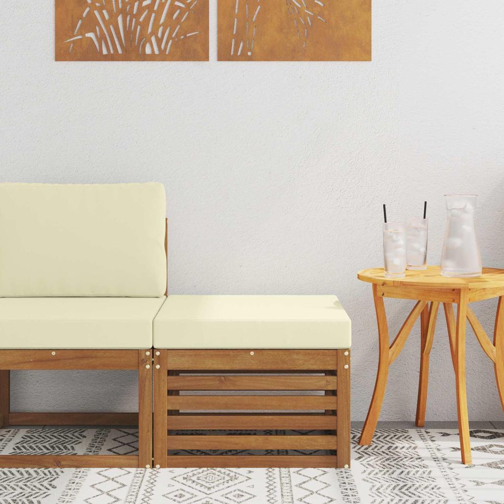 "Summerschlussverkauf "Outdoor-Fußhocker 1 PC - CLORIS - Gartenhocker/Sitzhocker - Massivholz Akazie Natur - Gartensofas DEMöbel456407