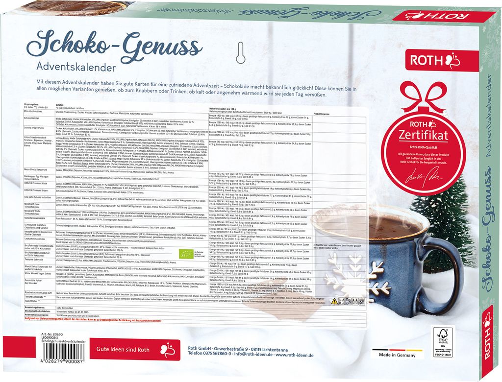 ROTH Schokogenuss Adventskalender Produktbild 3
