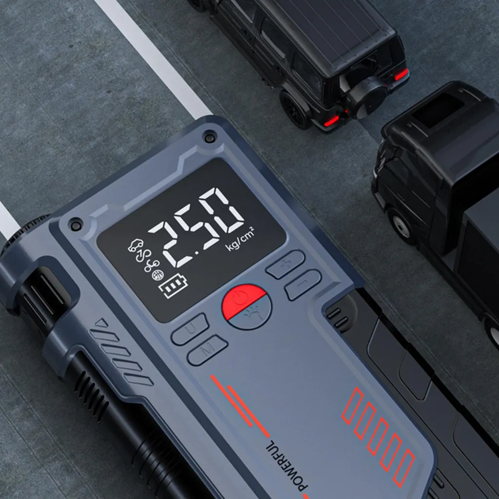 Kit de secours voiture : Démarreur 8000mAh et gonfleur pneus USB