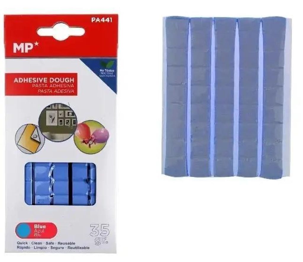 Selbstklebende Klebemasse 35 g, blau – MP Main Paper