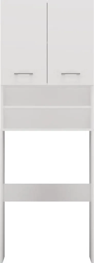 Mobile Lavatrice Salvaspazio POLA Bianco 180cm | Organizzazione Bagno