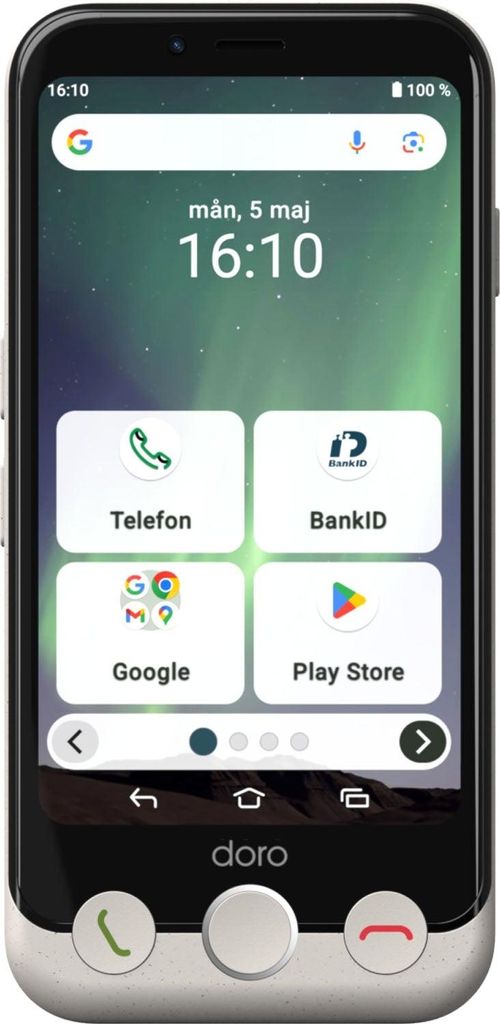 Doro Aurora 11 11,4 cm (4,5) Dual SIM Android 14 4G USB Type-C 4 GB 64 GB 3000 mAh Weiß - Mobiltelefon - 64 GB