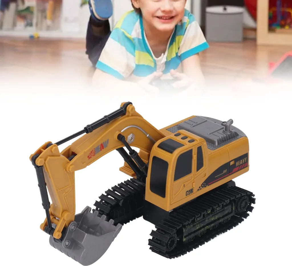 Véhicule de chantier télécommandé pour enfant, grue mobile éducative - 5