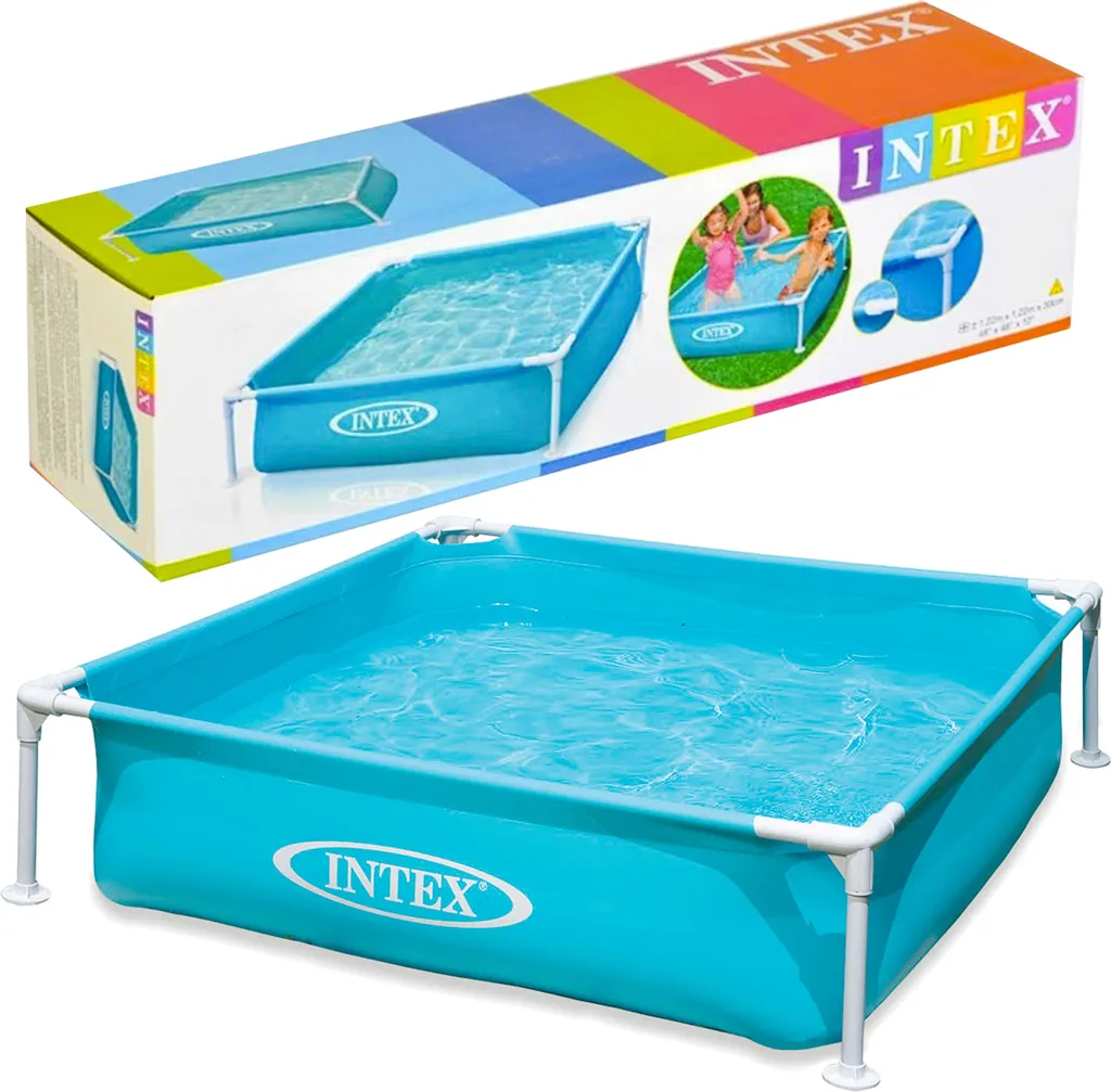 Mini Piscine Intex 122 cm Bleue - Structure en Acier Stable et Durable