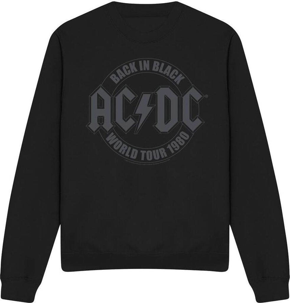 AC/DC - "Tour" Sweatshirt für Herren/Damen Uni TV11191 (M) (Schwarz)