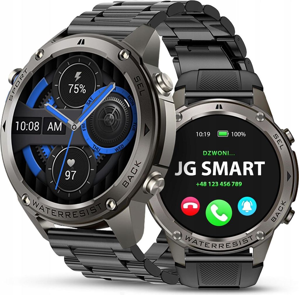 Smartwatch Męski Gps Wodoodporny Ip69 Menu Pl Sport Rozmowy Zdjęcie produktu 